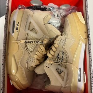 Woman’s Sail Off-White Jordan 4 Retro SP